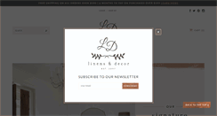 Desktop Screenshot of ldlinensanddecor.com